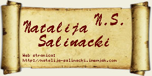 Natalija Šalinački vizit kartica